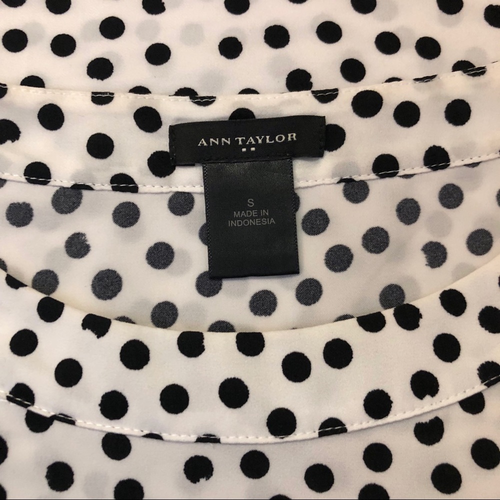 Ann Taylor Polka Dot Blouse - Picture 2 of 3